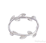 Olive Leaf Silver Ring