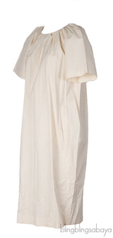 Marni Beige Plain Cotton Midi Dress