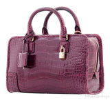 Amazona 23 Bordeaux Crocodile Bag