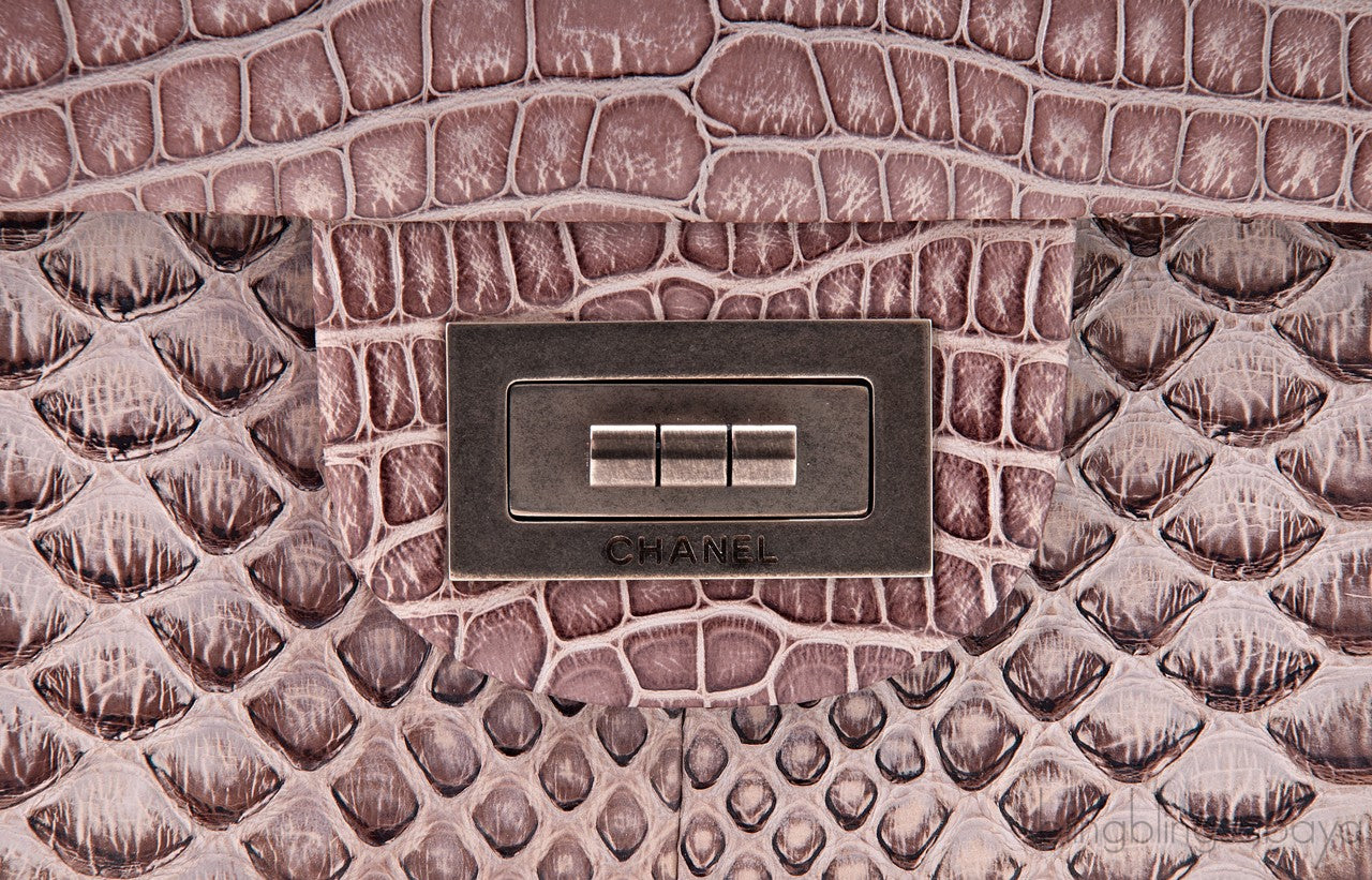 2.55 Reissue Alligator Nude Flap Bag