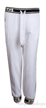 White Logo Jogger