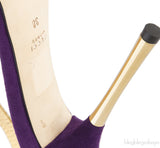 Purple Suede Gold Sandals