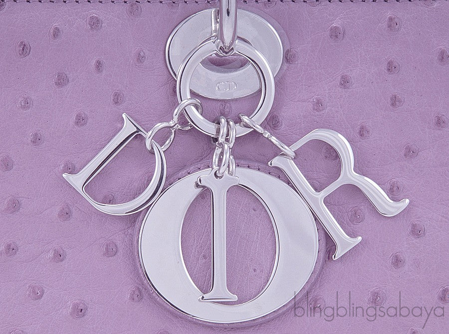 Lady Dior Lilac Ostrich