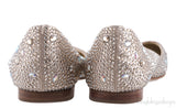 Nude Allegra Crystal Ballet Flat