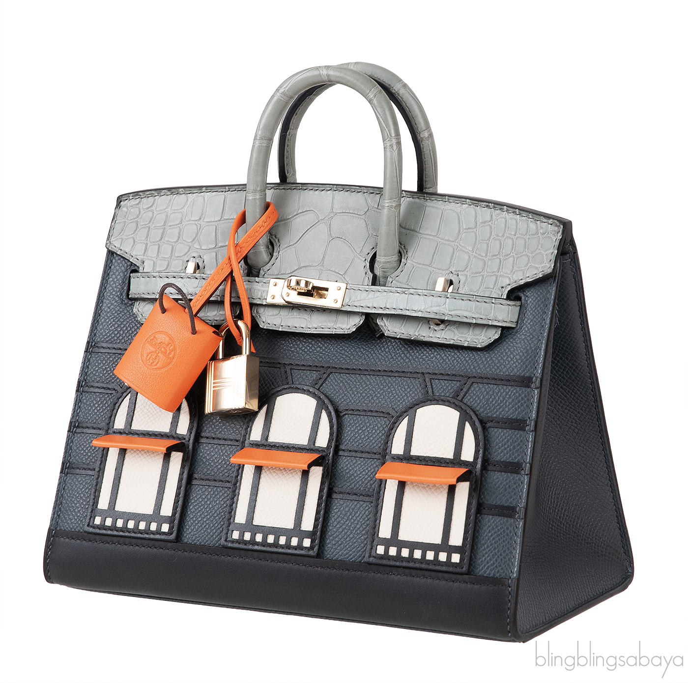 Birkin 20 Sellier Faubourg Rainy Days Gris Misty GHW