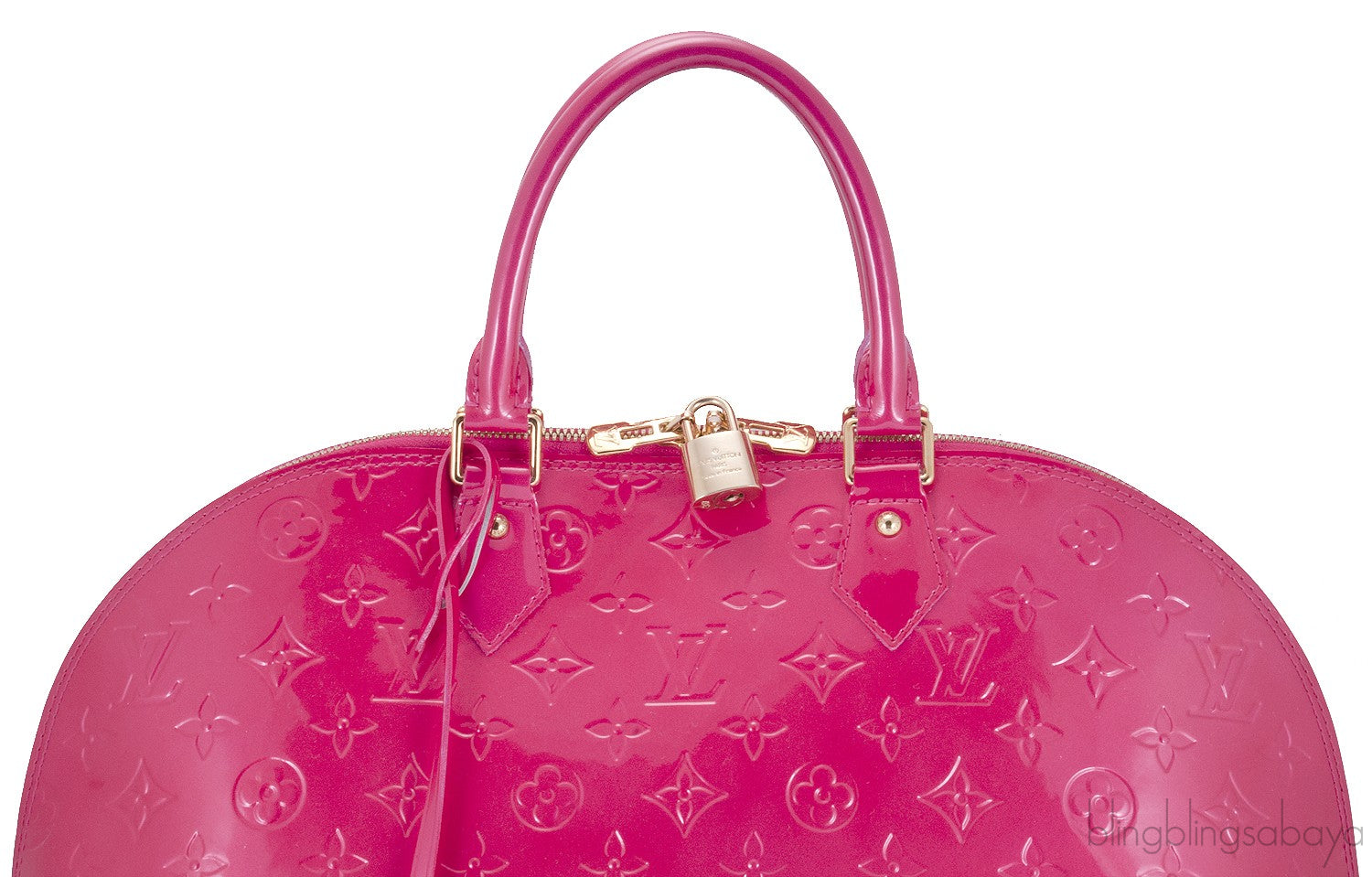 Alma GM Pink Monogram Vernis