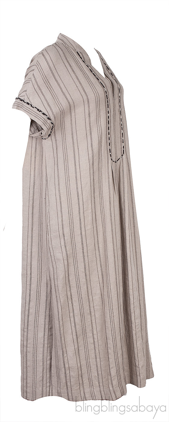 Katia Embroidered Linen Maxi Dress