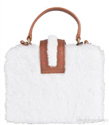 Fey Mini Shearling Box Bag