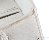 Christian Dior Lady Dior White Printed Crocodile Medium Bag