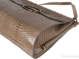 Roger Vivier Greyish Brown Python Shoulder Bag