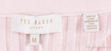 Pink Seam Free Engineered Cardigan & Tiered Multicolor Printed Skirt