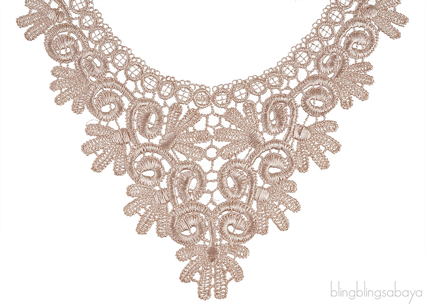 Nude Lace Cloth Necklace