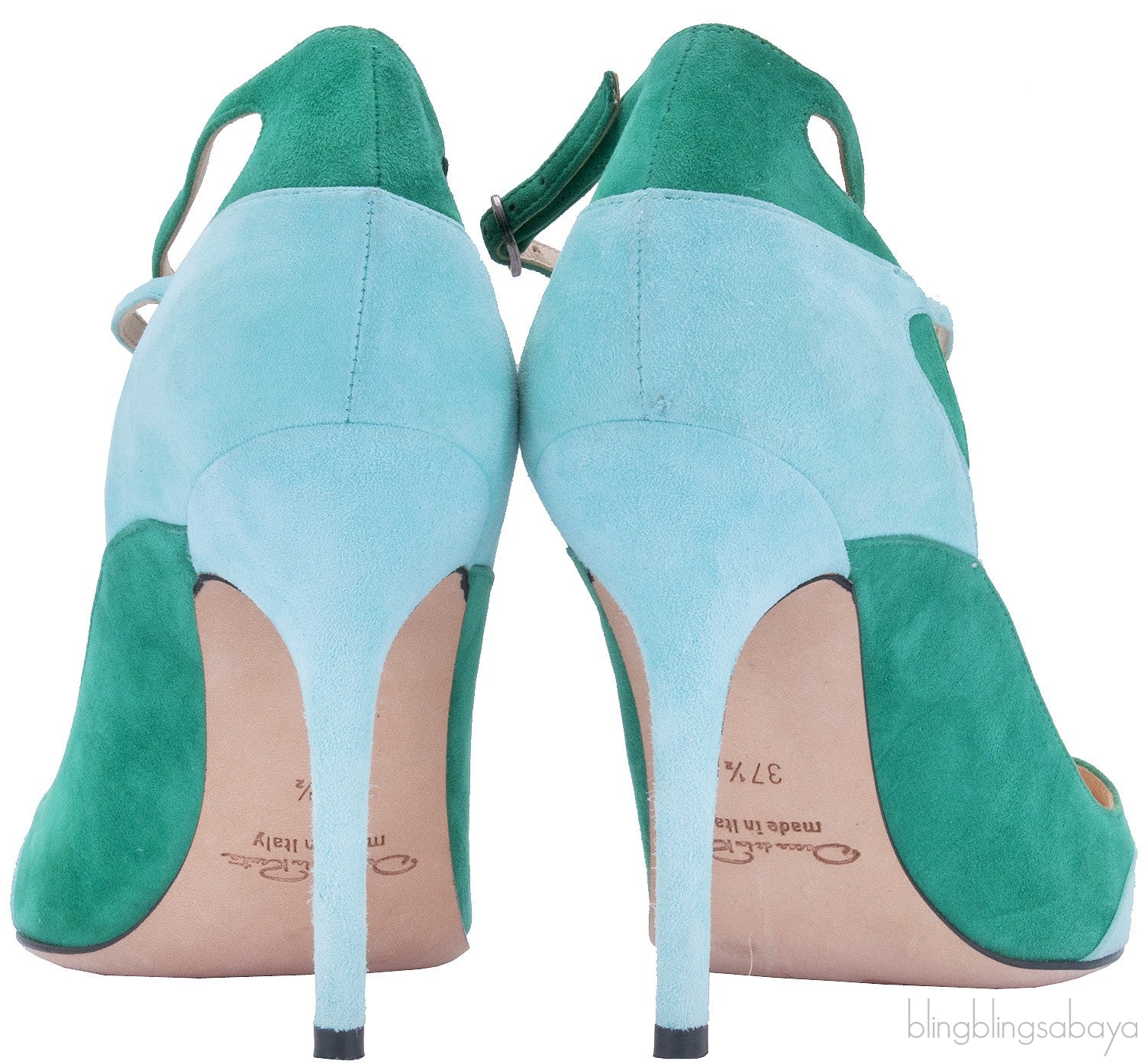 Two-tone Sisi Suede Pump