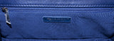 Blue Chevron Quilted Medium Flap Bag