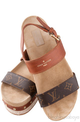 Monogram Platform Sandals