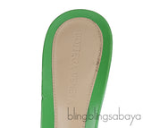 Bottega Veneta Green Stretch Leather Sandals