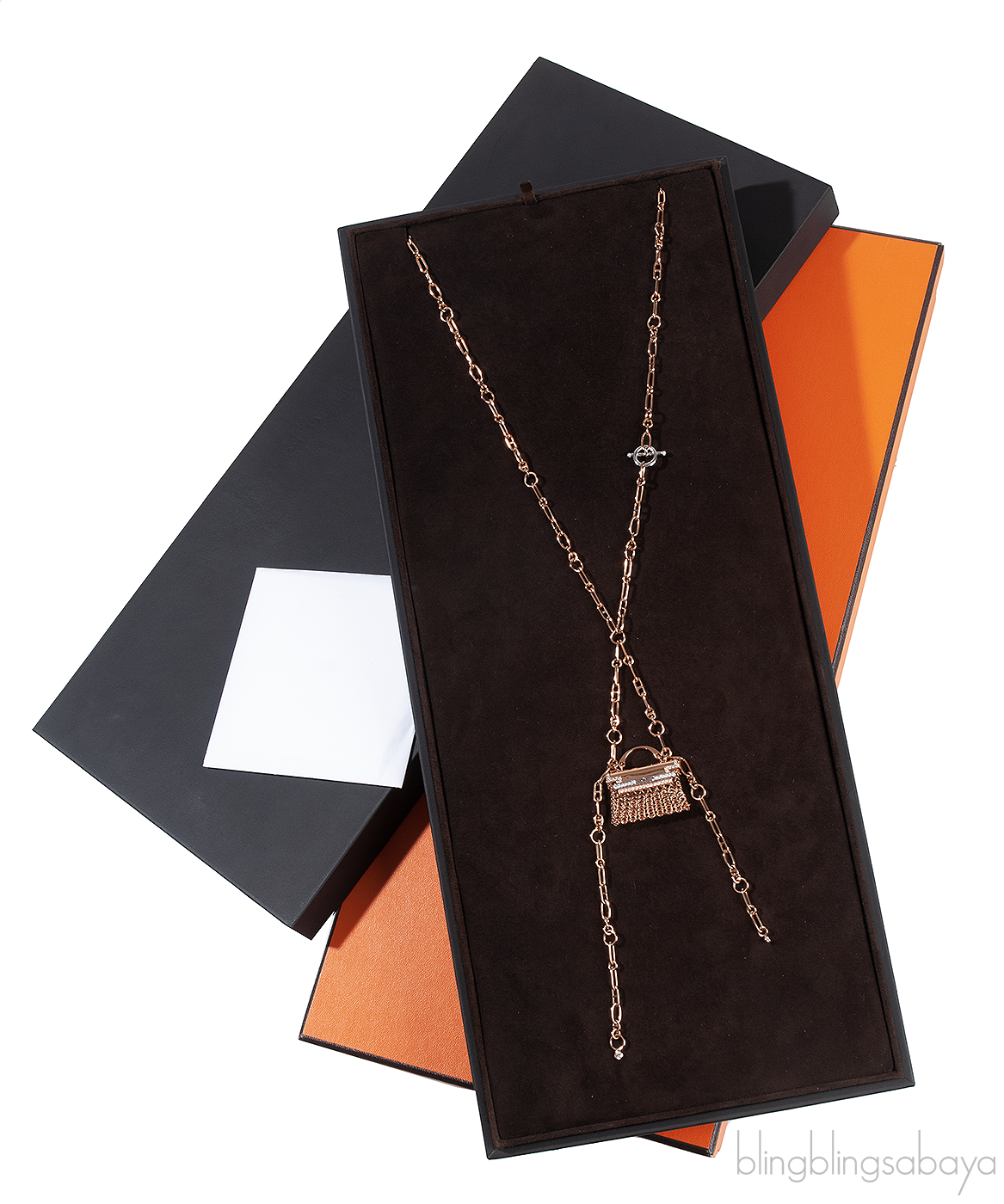 Precieux H Kelly Diamond Rose Gold Necklace