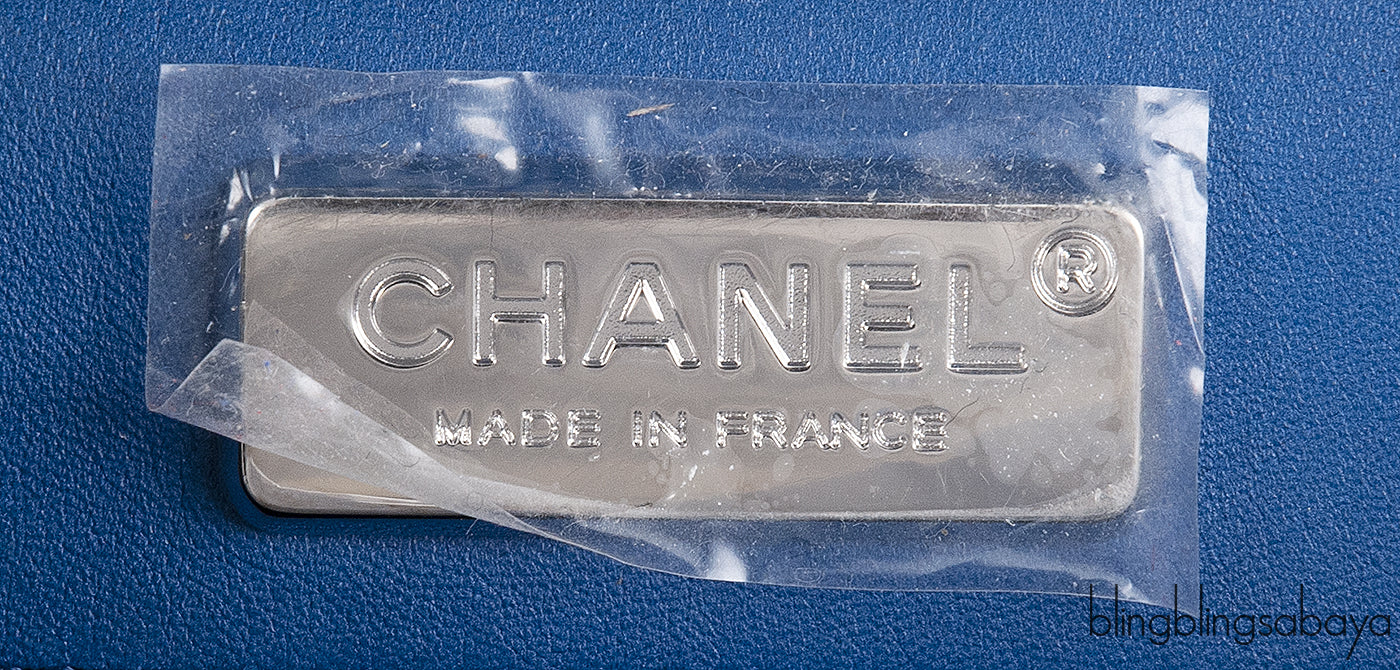 Chanel Classic Blue Python Jumbo Flap Bag