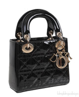 Mini Lady Dior Black Quilted Leather GHW