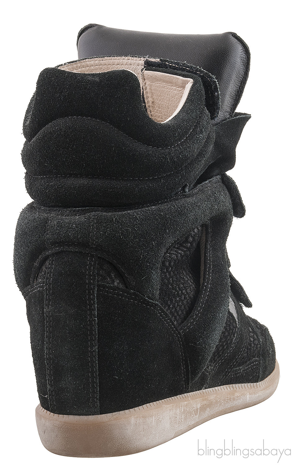 Black Suede Over Basket Sneakers