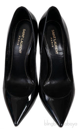 Opyum Black Patent Logo Pump