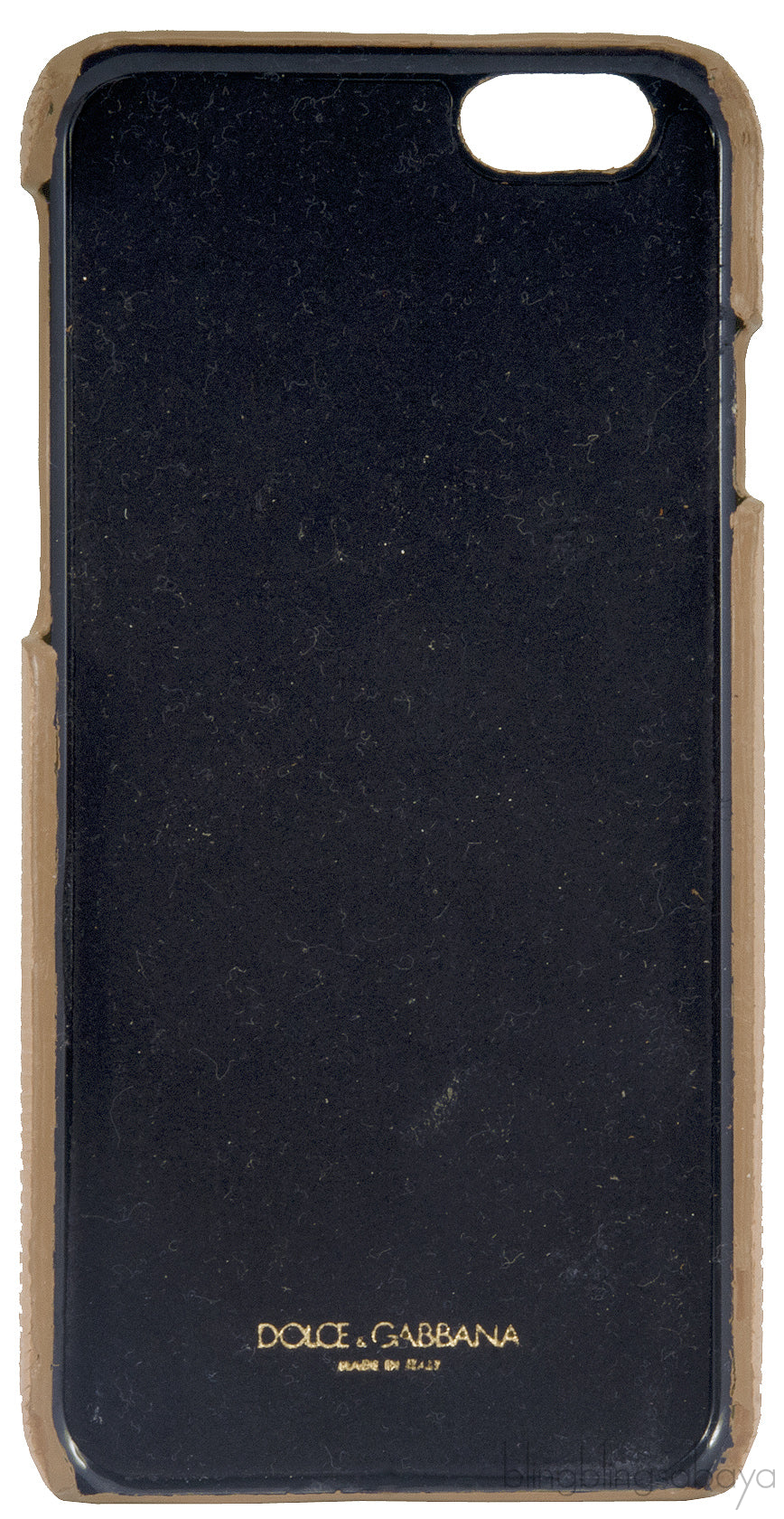 Crystal Embellished Beige Iphone Case