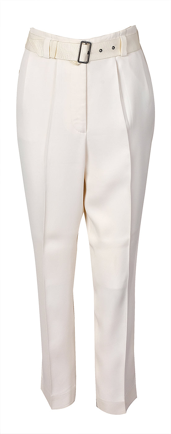 Lanvin Off-whte Long Sleeve Shirt & Belted Trouser