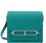 Mini Sac Roulis 18 Ostrich Vert Verone