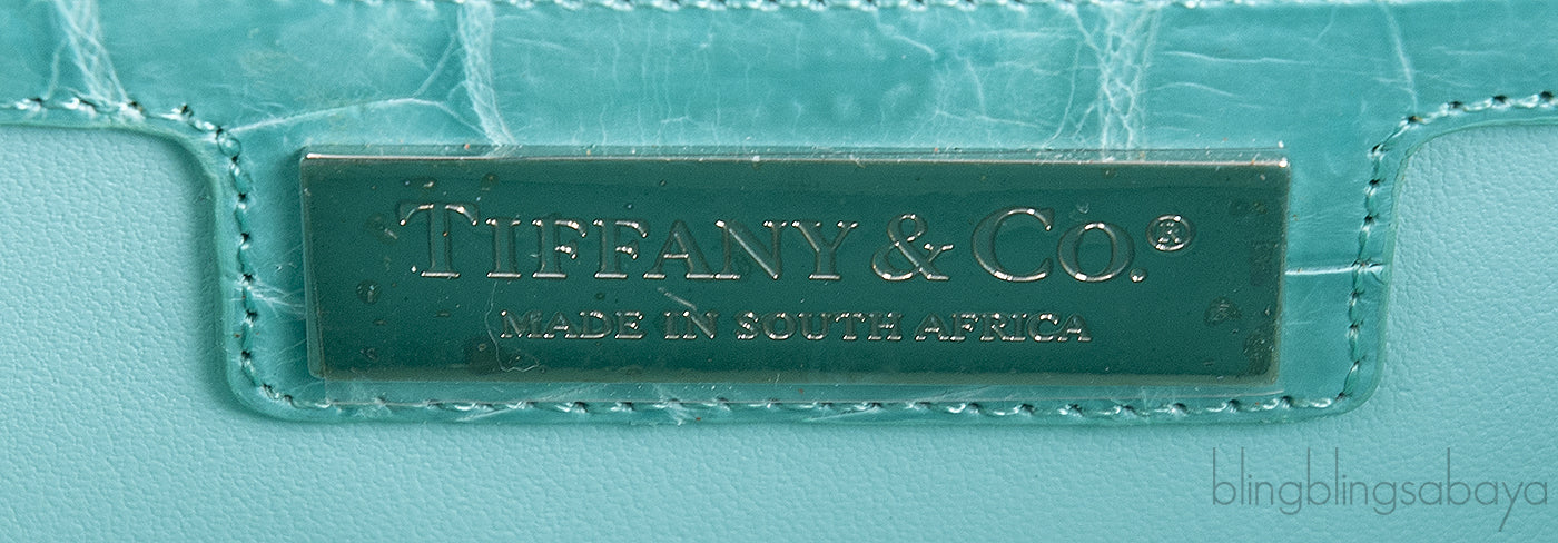 Glazed Crocodile Lunchbox Large Tiffany Blue Bag