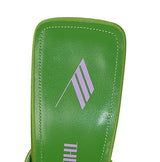 The Attico Green Pointed Satin Mule