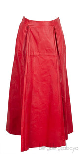 Red Leather Skirt