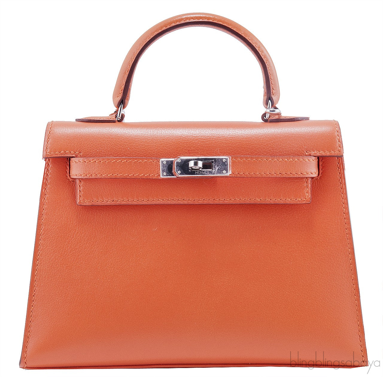 Mini Kelly Sellier Orange Swift