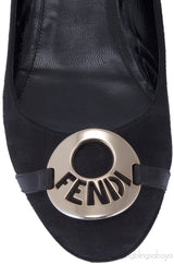 Mid-Heel Wedge Medallion Flats