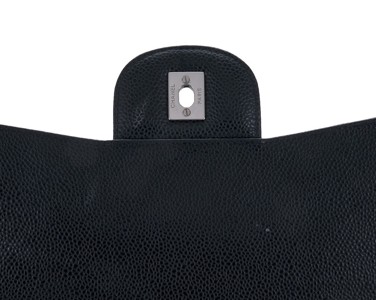 Black Caviar Maxi Flap Bag PHW