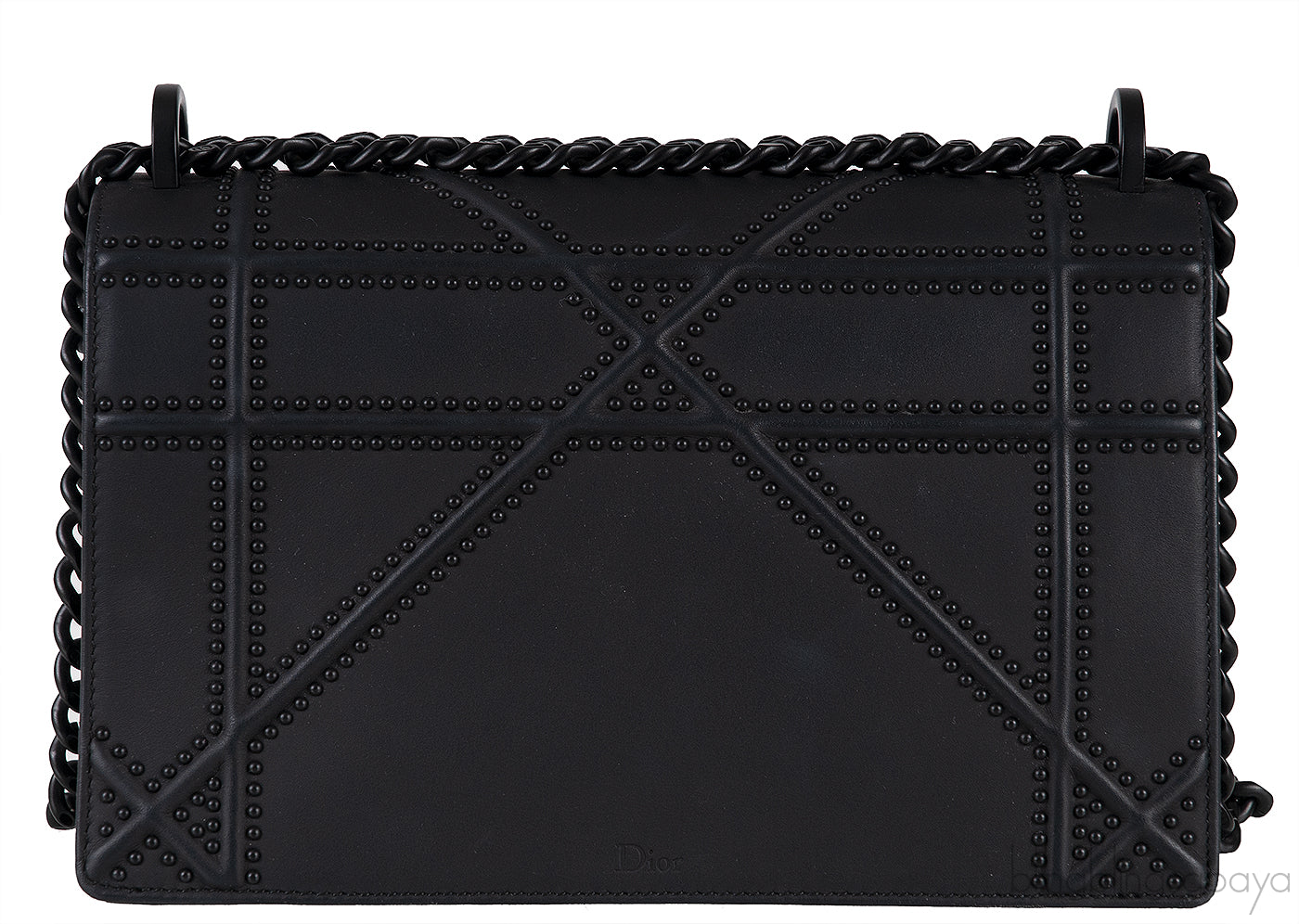 Dior Diorama Black Ultra Matte Medium Shoulder Bag