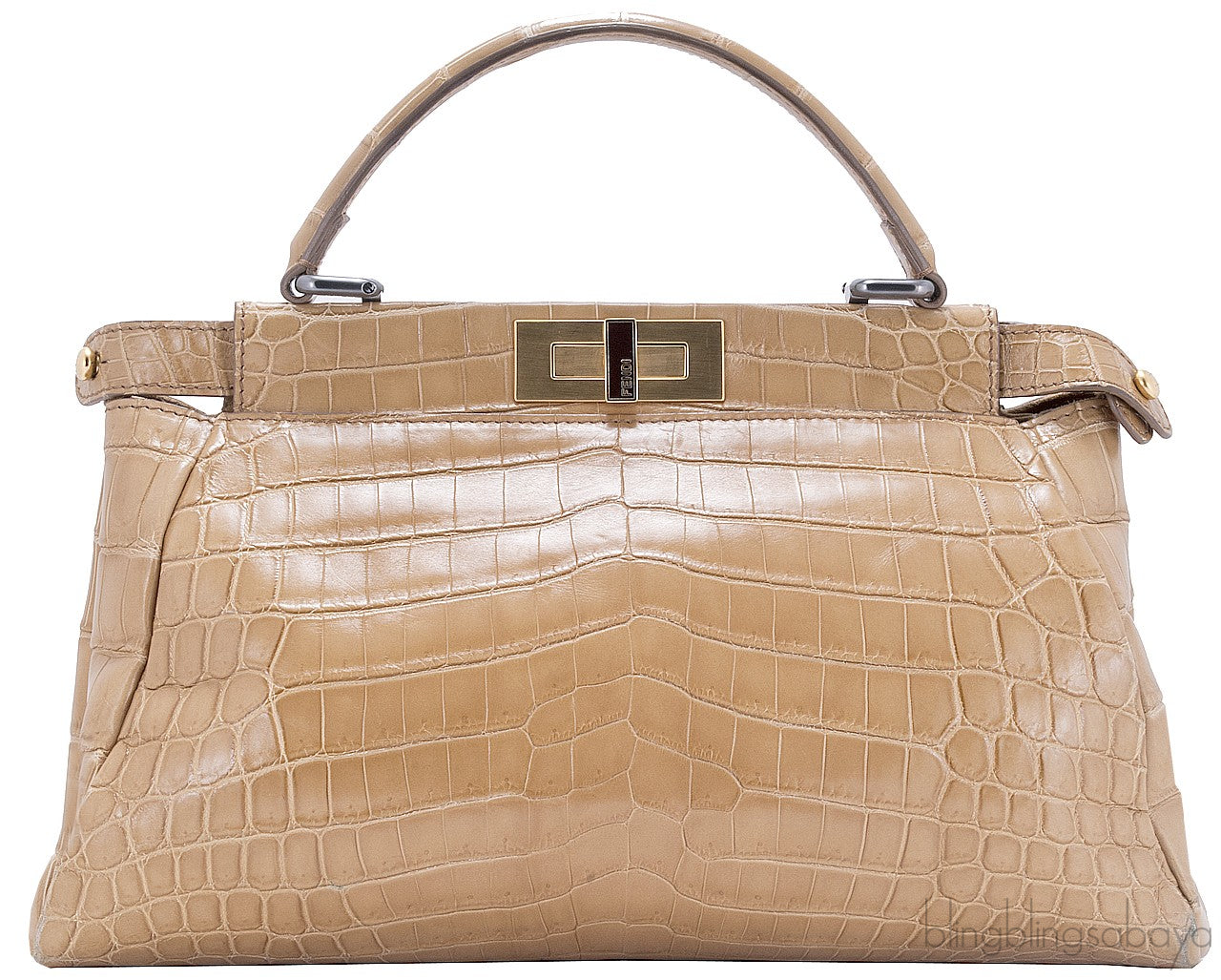 Peek-a-boo Small Crocodile Satchel