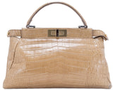 Peek-a-boo Small Crocodile Satchel