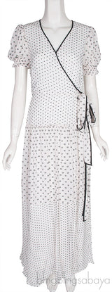 Polka Dot Wrap Dress
