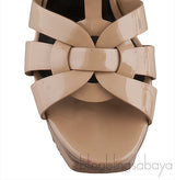Tribute Nude Patent Sandals