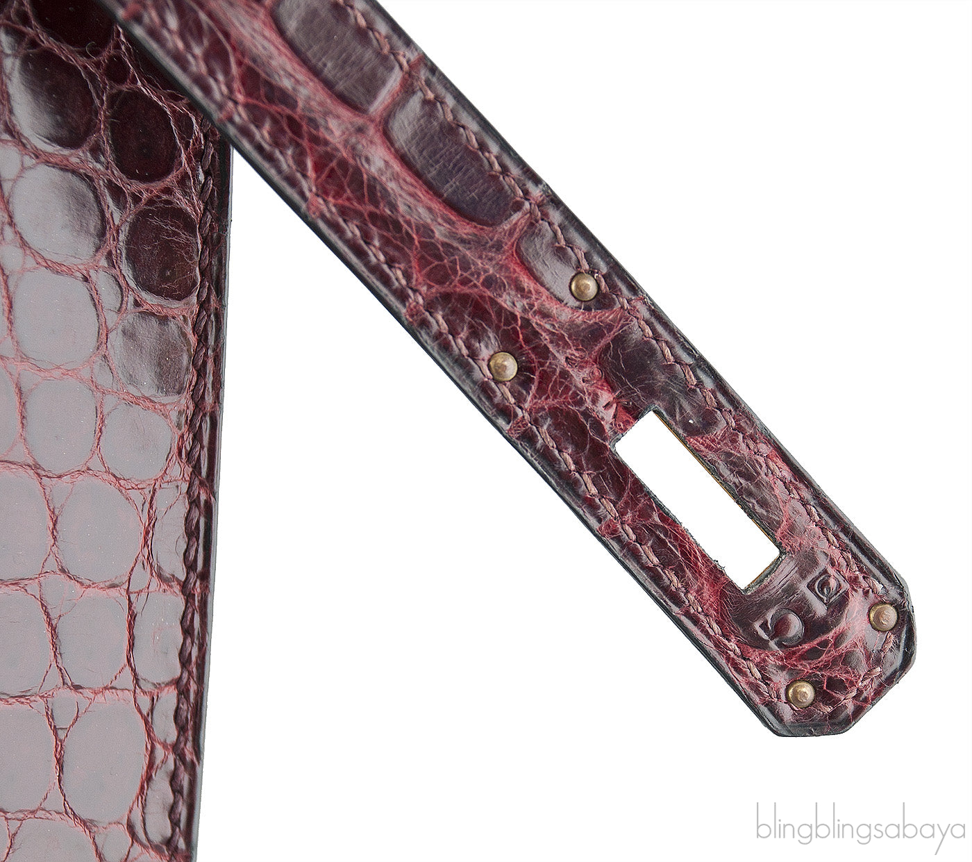 Kelly 35 Sellier Bordeaux Porosus
