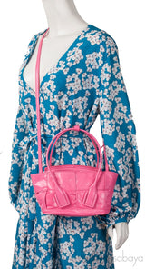 Pink Arco Mini Leather Tote