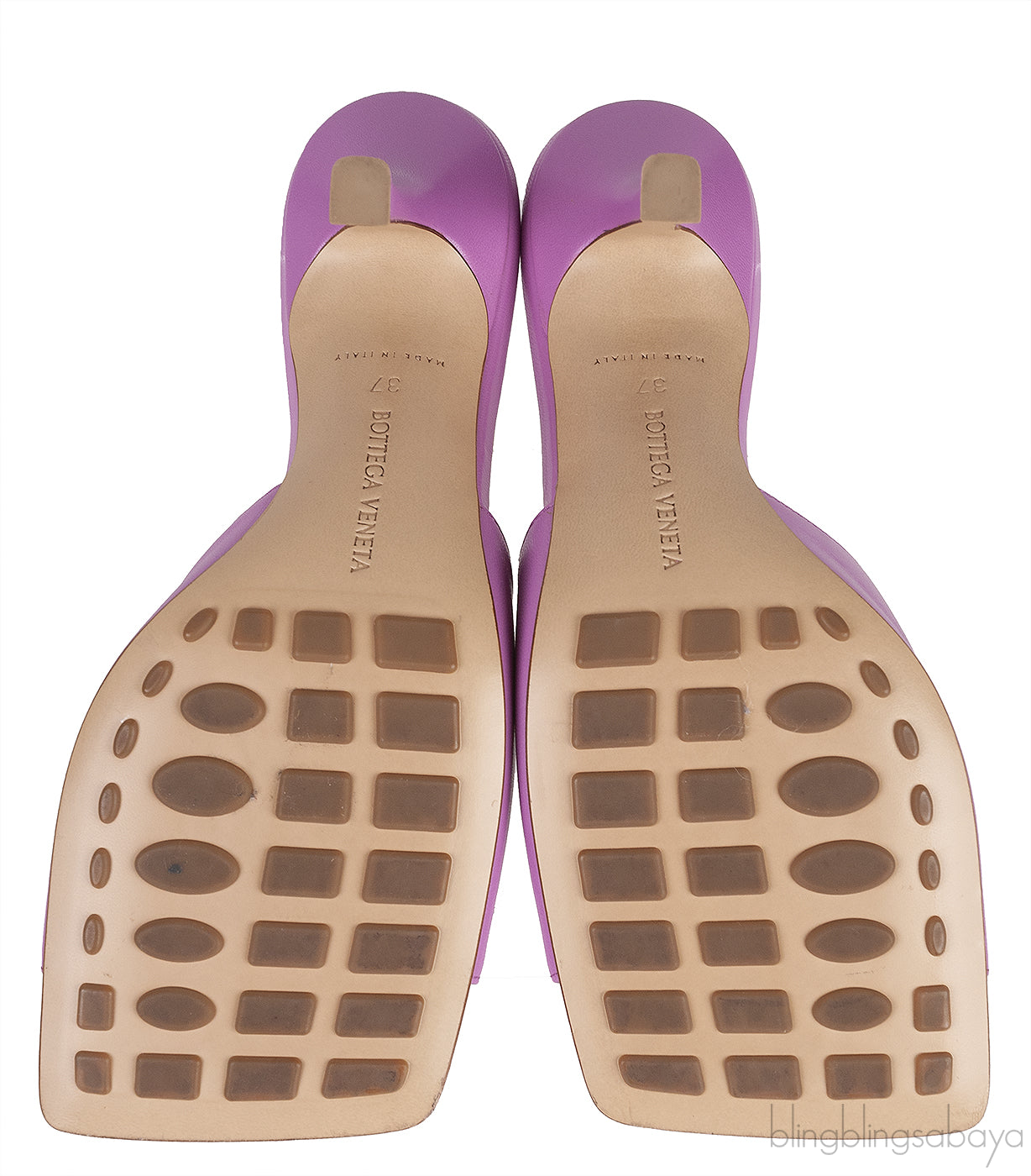 Purple Stretch Leather Sandals