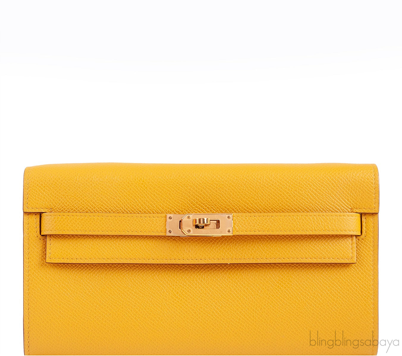 Kelly To Go Bag Wallet Jaune Ambre