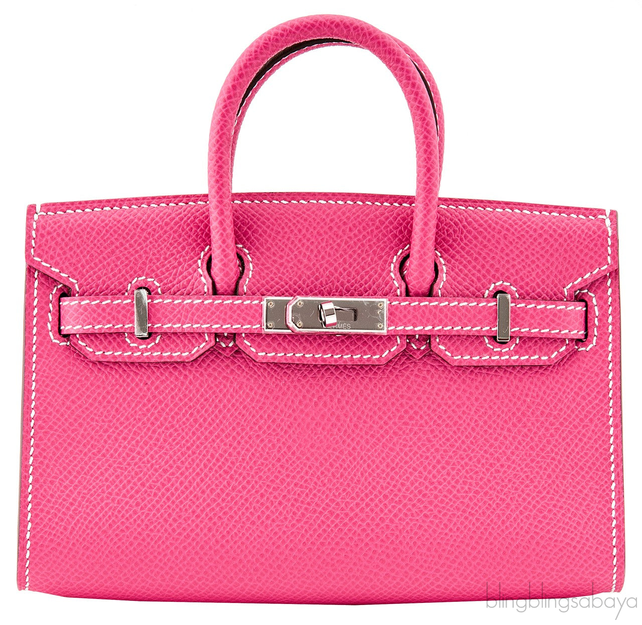 Mini Birkin Rose Tyrien