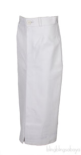 White Leather Skirt