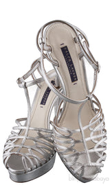 Silver Strappy Sandals