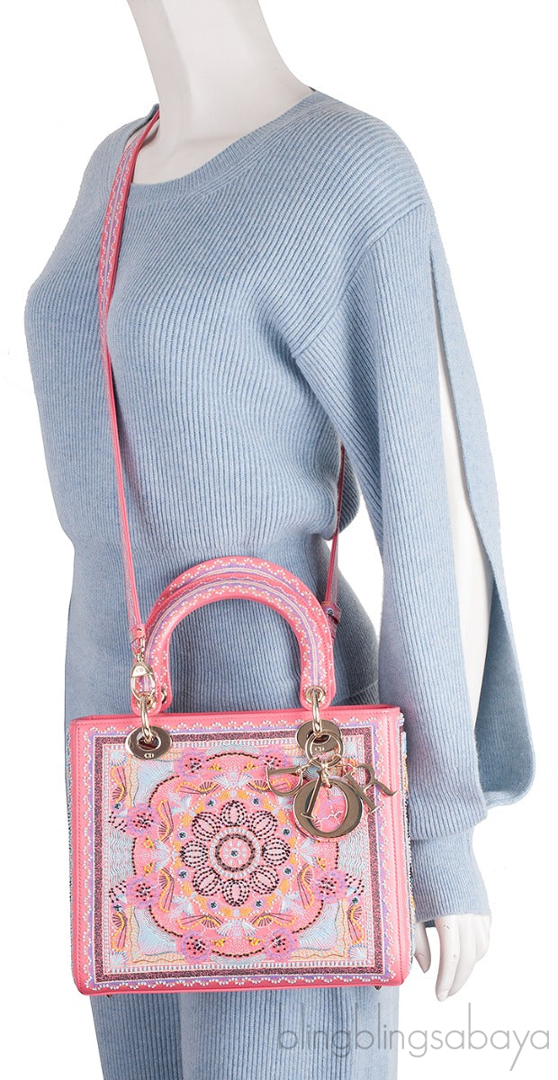 Lady Dior Multicolor Light Pearls & Thread Embroidery
