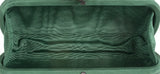 Emerald Green Intrecciato Knot Clutch