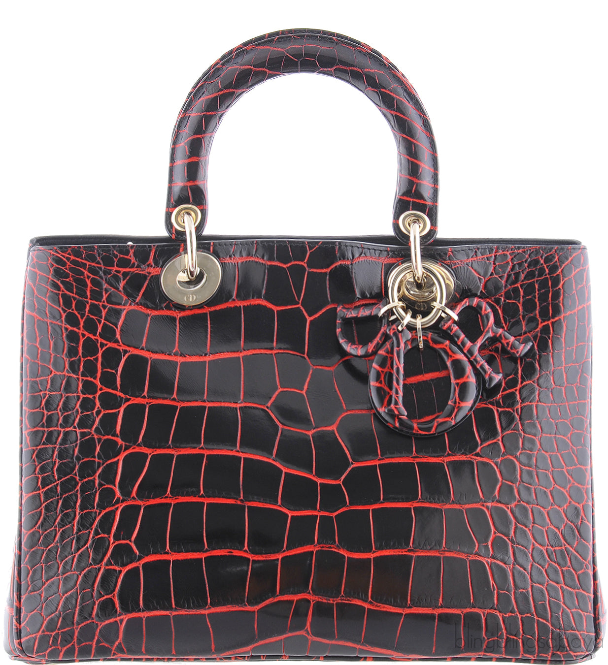 Black/Red Crocodile Diorissimo
