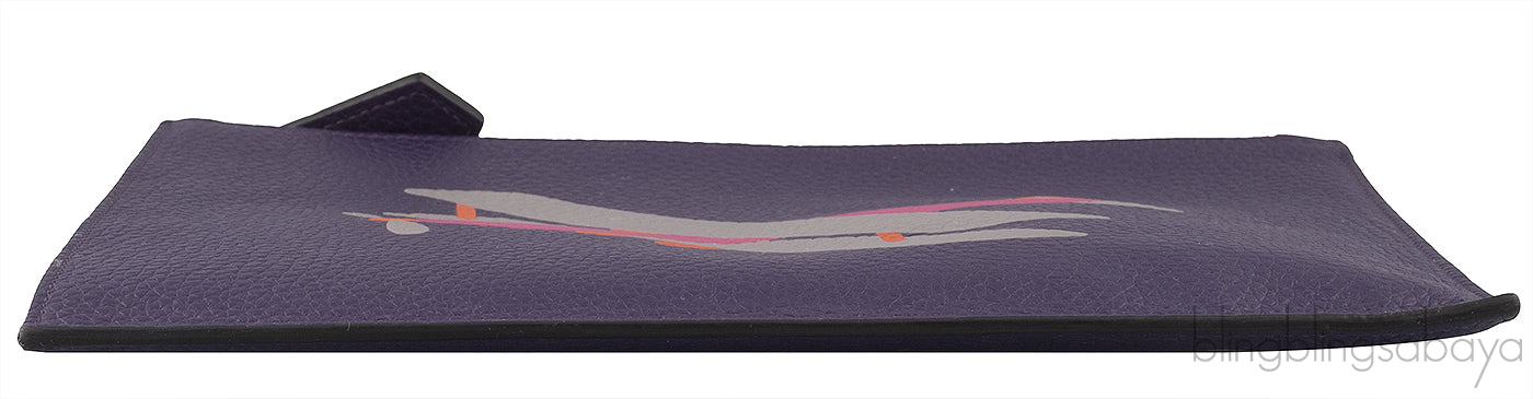 Moynat Leather Zip Pouch